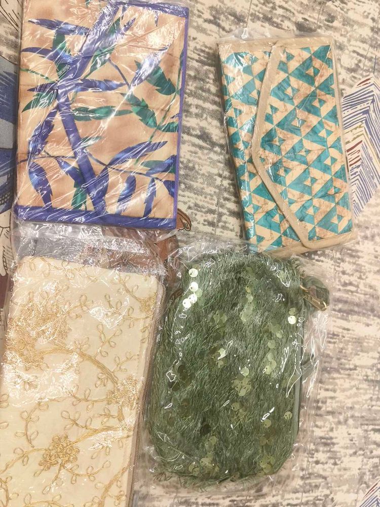 Set of 3 Fabric Pouches N Fur Sling