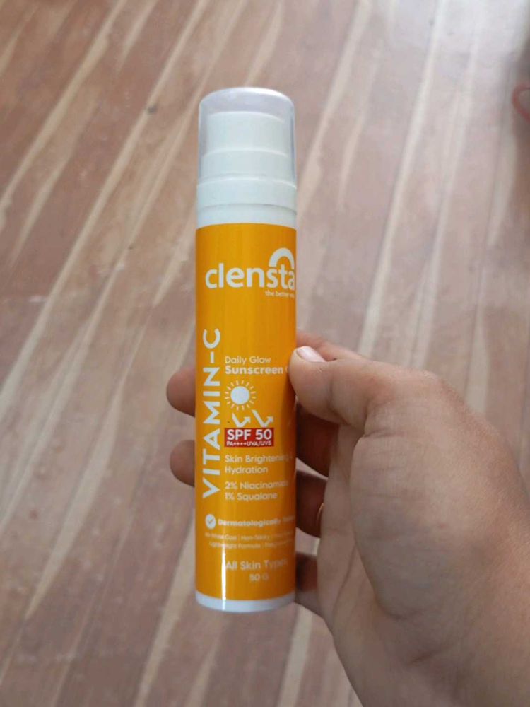 Clensta Vitamin C Daily Glow Sunscreen SPF 50