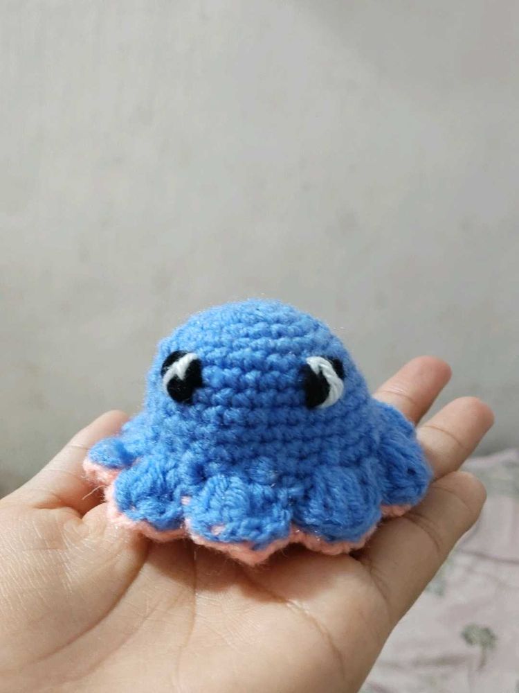 Crocheted 2 in 1 Octopus Plush Toy