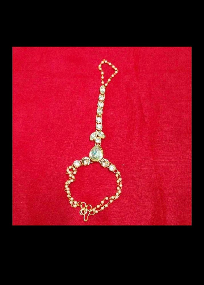 Elegant Hand Bracelet with Stones
