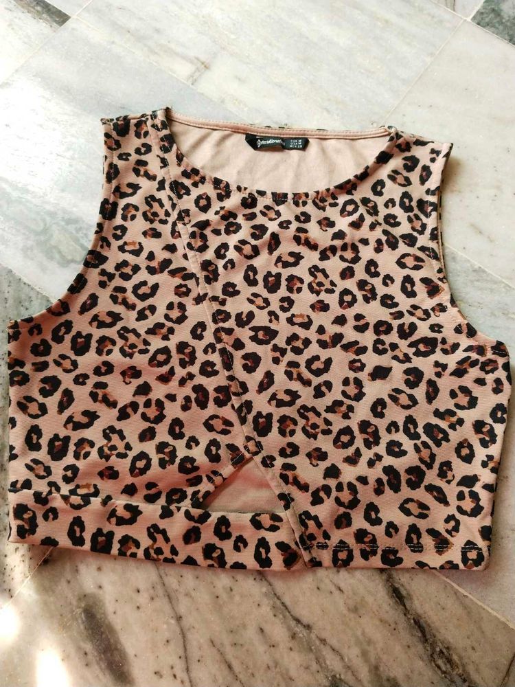 Leopard Print Crop Top