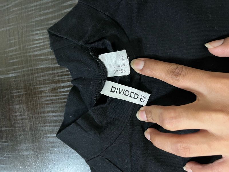 Black Long Sleeve Mock Neck Top