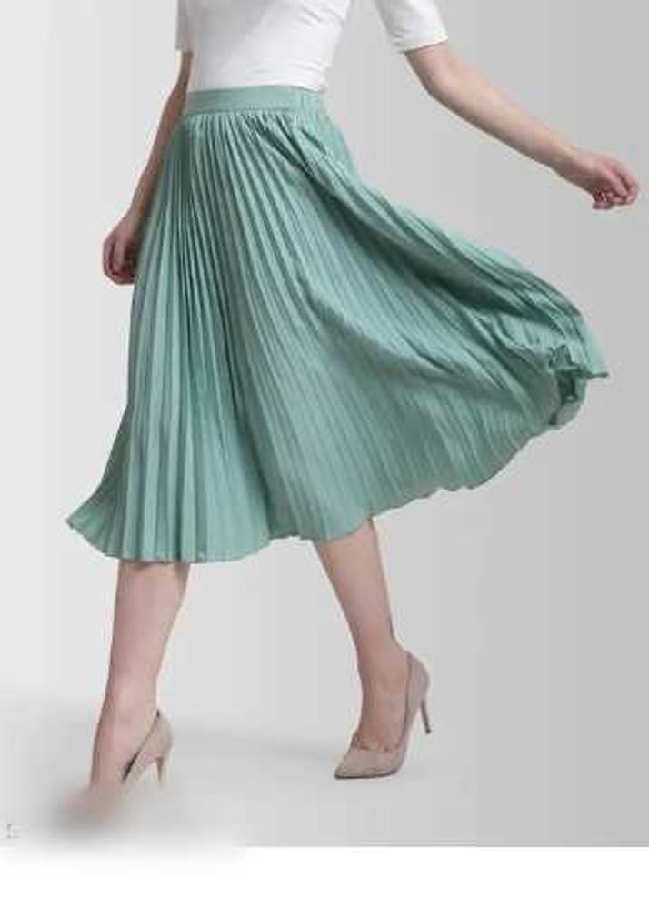 Pleated Midi Skirt For Women