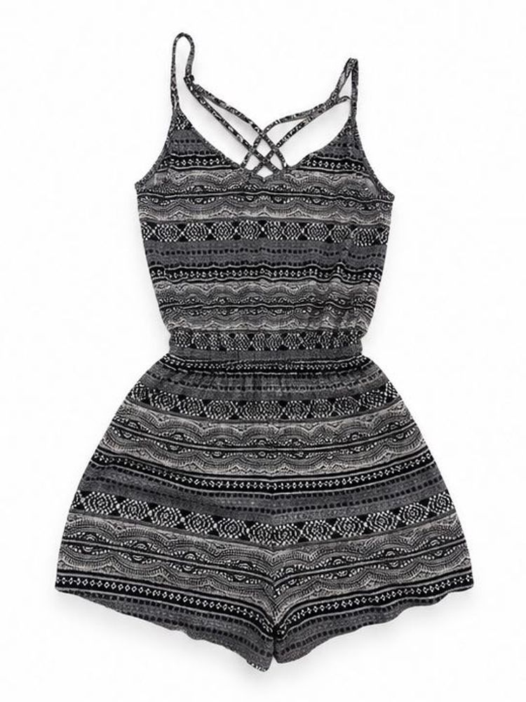 Monochrome Mosaic Jumpsuit