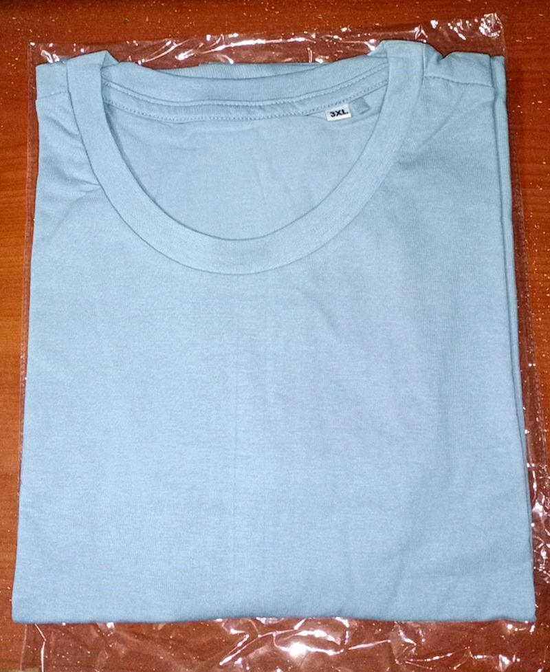 💥New Men's Premium Cotton Light Blue T-shirt