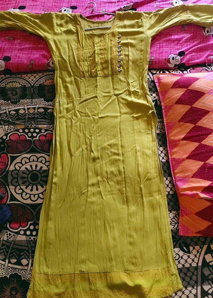 Elegant Lime Green Kurta