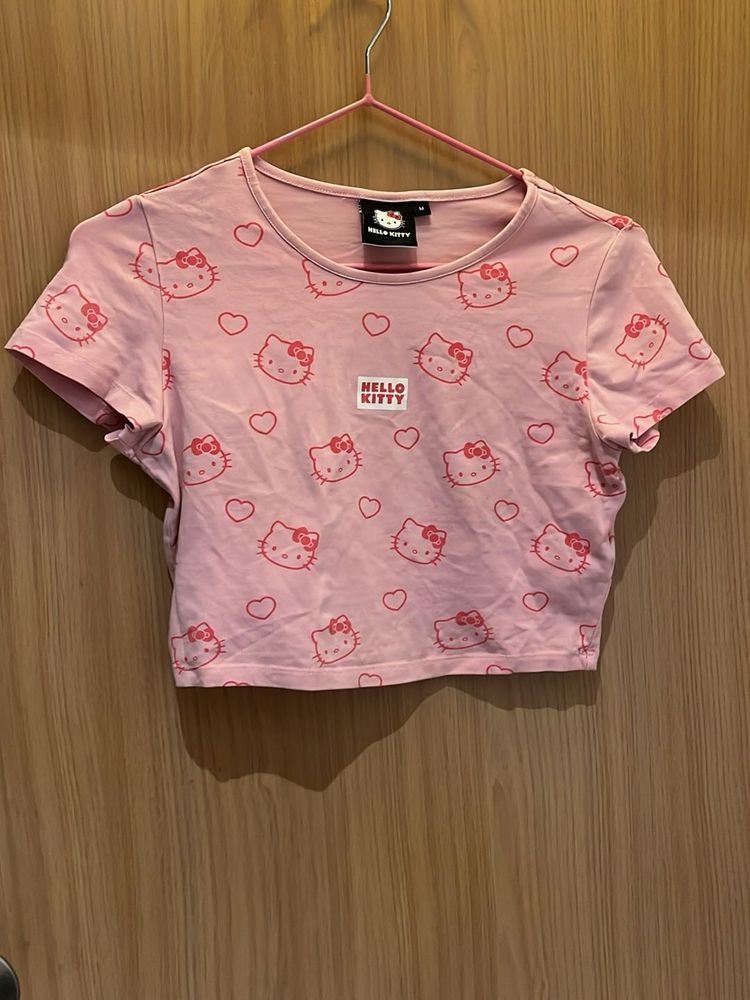 Bonkers - Pink Hello Kitty Crop Top💗