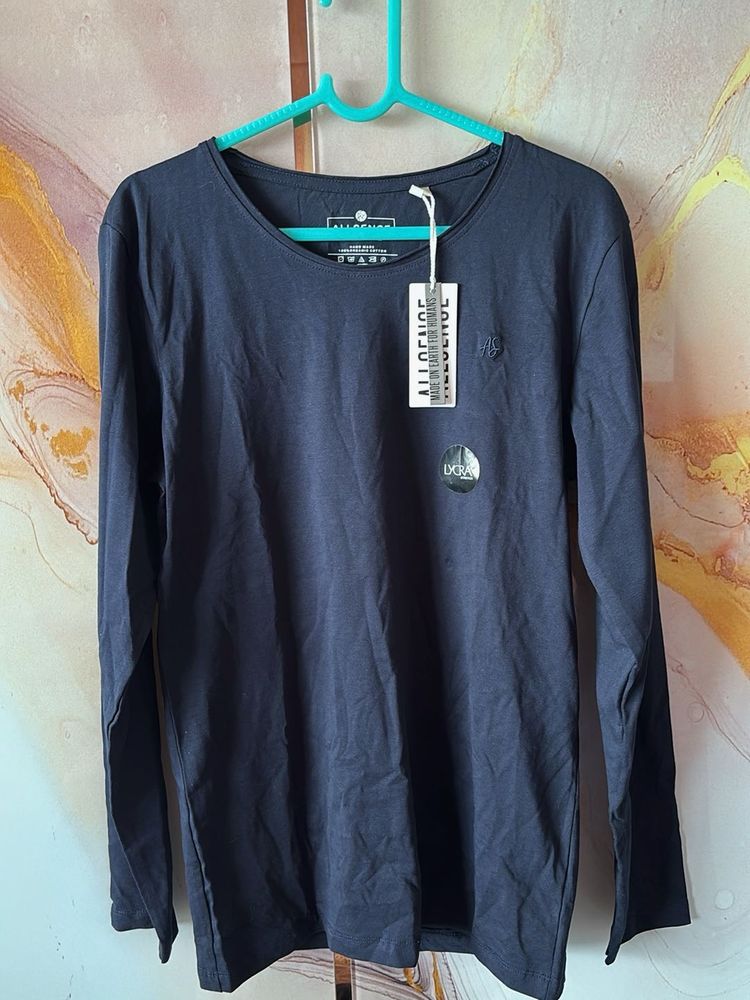 Navy Blue Long Sleeve T-Shirt