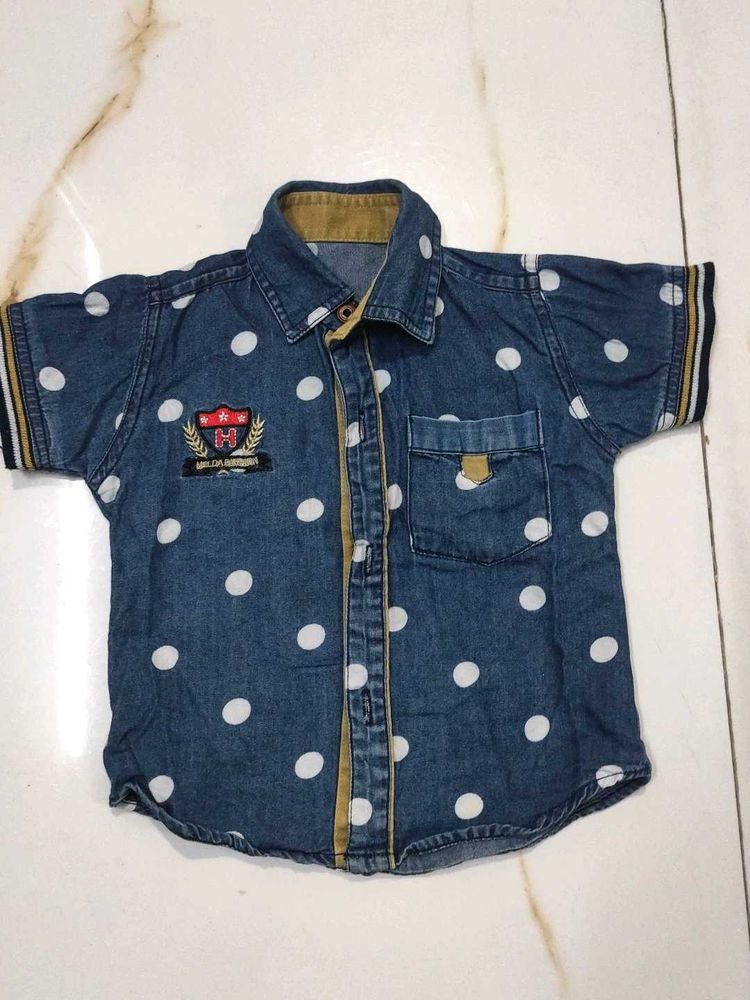 Cute Boys' Denim Shirt