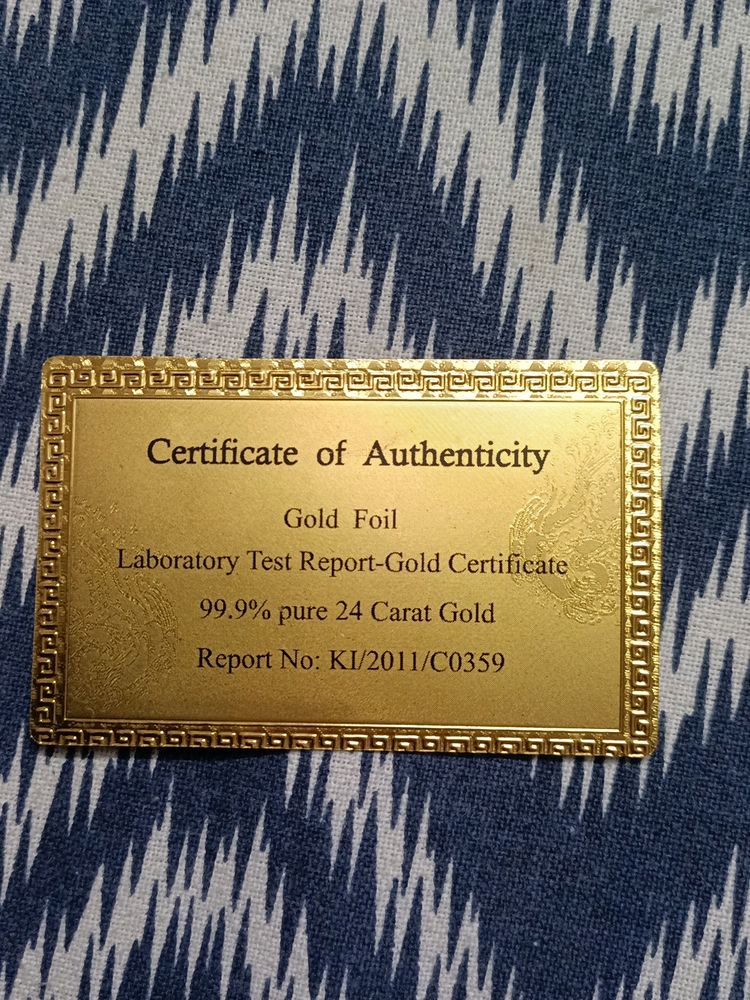 Gold Plated Cards