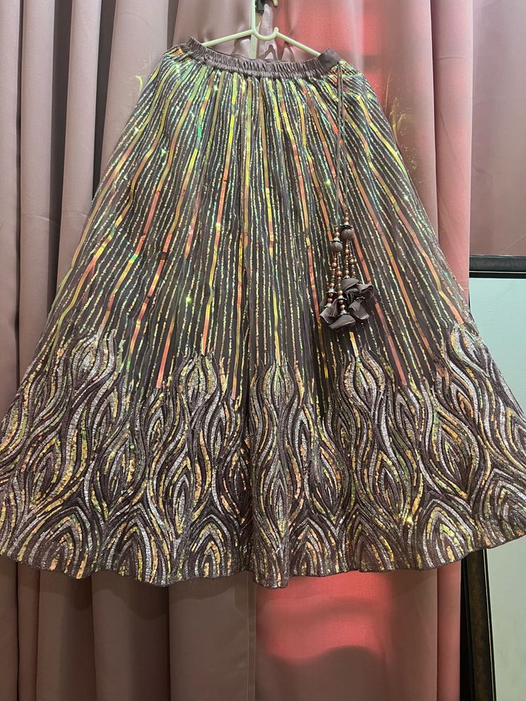 kids wear Sequin Embellished Ethnic Skirt