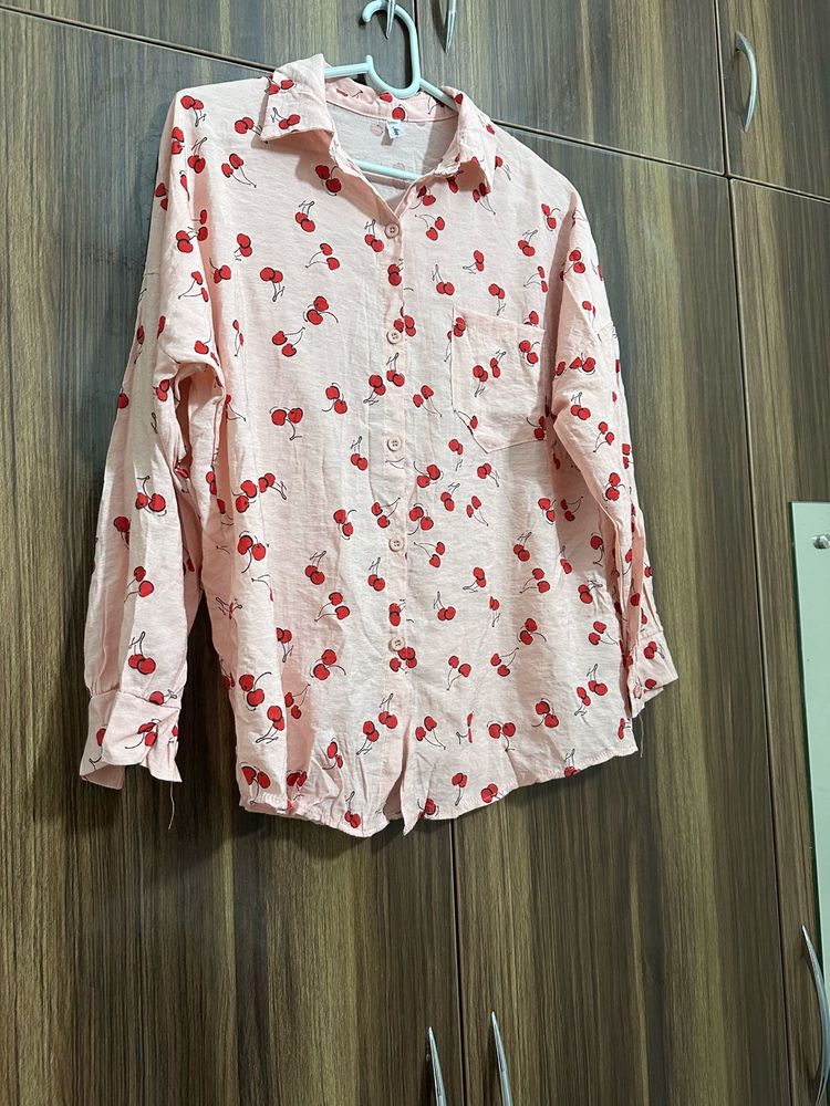 Cherry Print Shirt