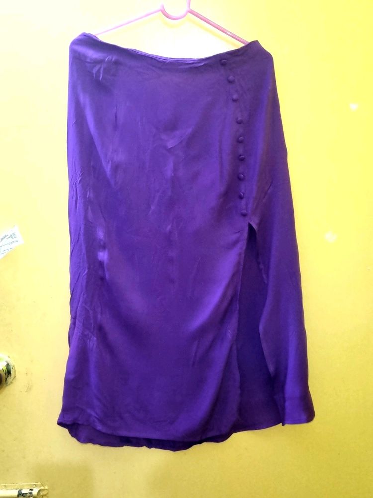 H&amp;M slit skirt
