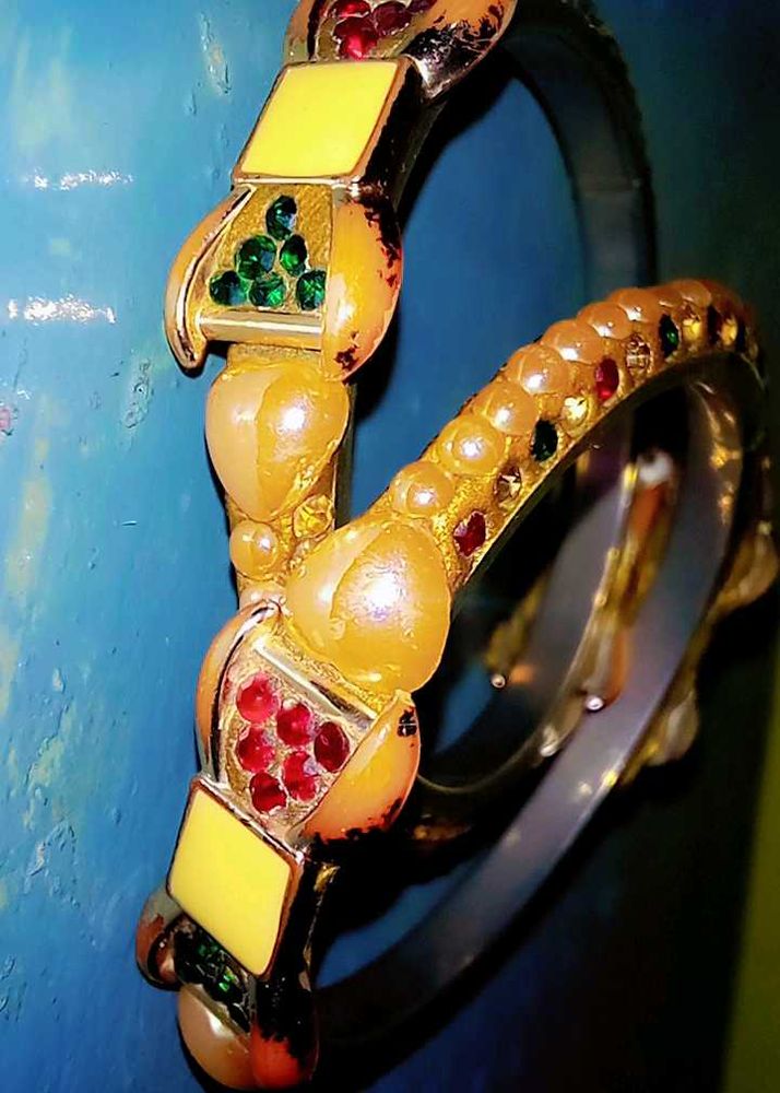 Vintage Gemstone Bangle Set