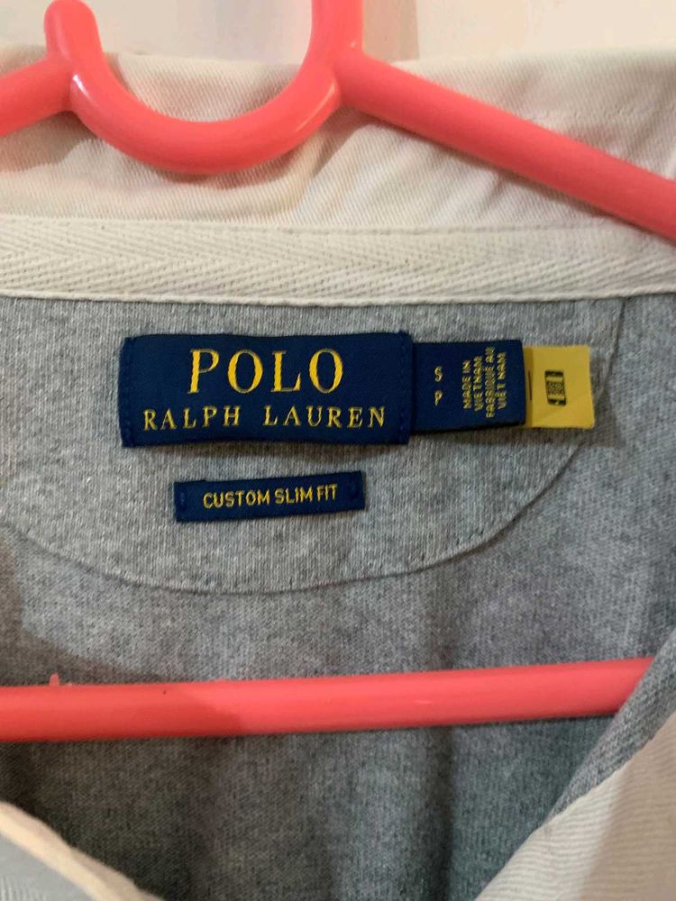 Orignal ralph lauren Men's Grey Long Sleeve Polo