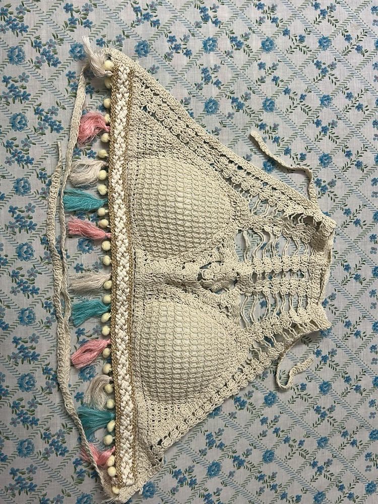 Boho Crochet Bikini Top