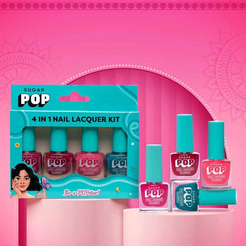 SUGAR POP4 In 1 Nail Lacquer Kit - 03 Radiant Rain