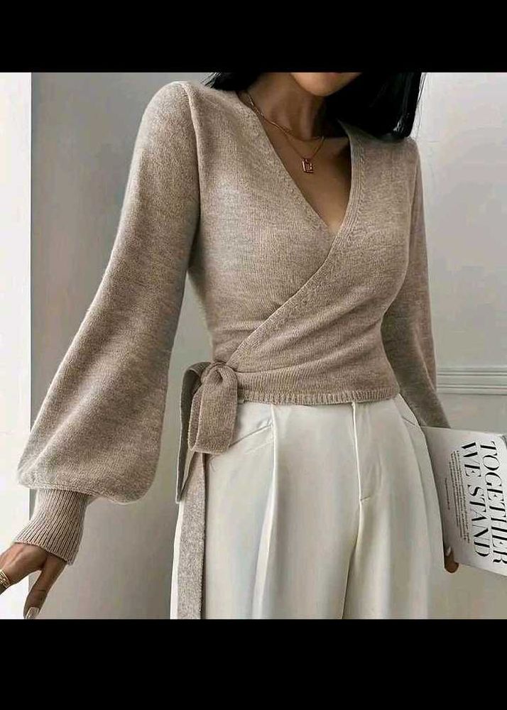 Wrap Knit Top