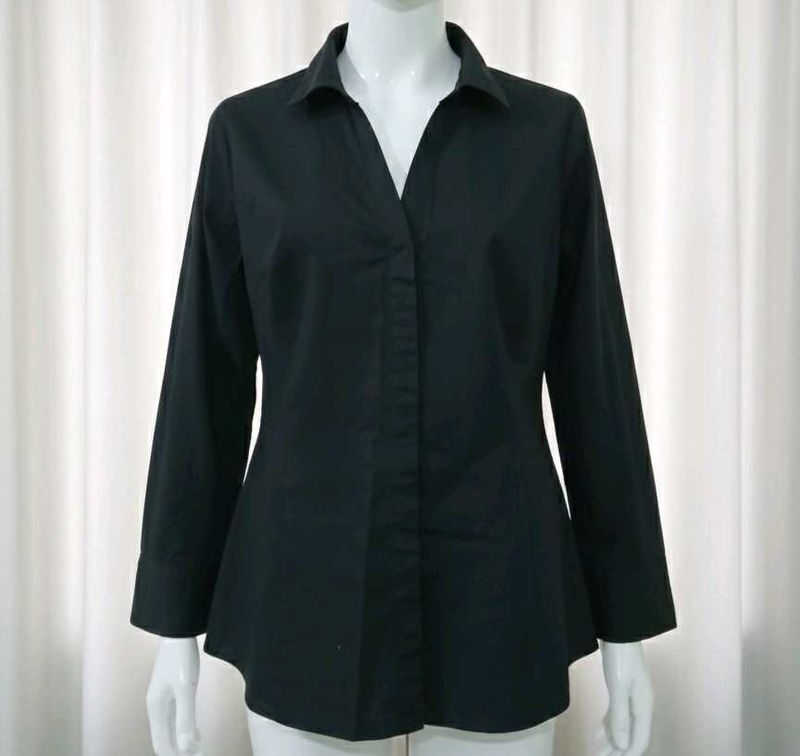 Classic Black Button-Down Shirt
