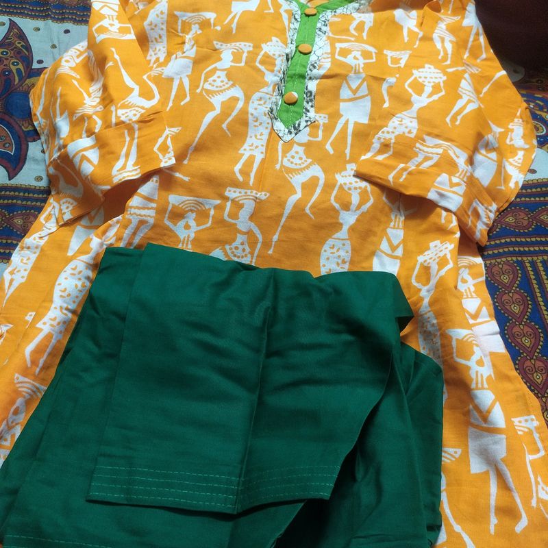 New XL kurti and Salwar bottom(Tag Missing)