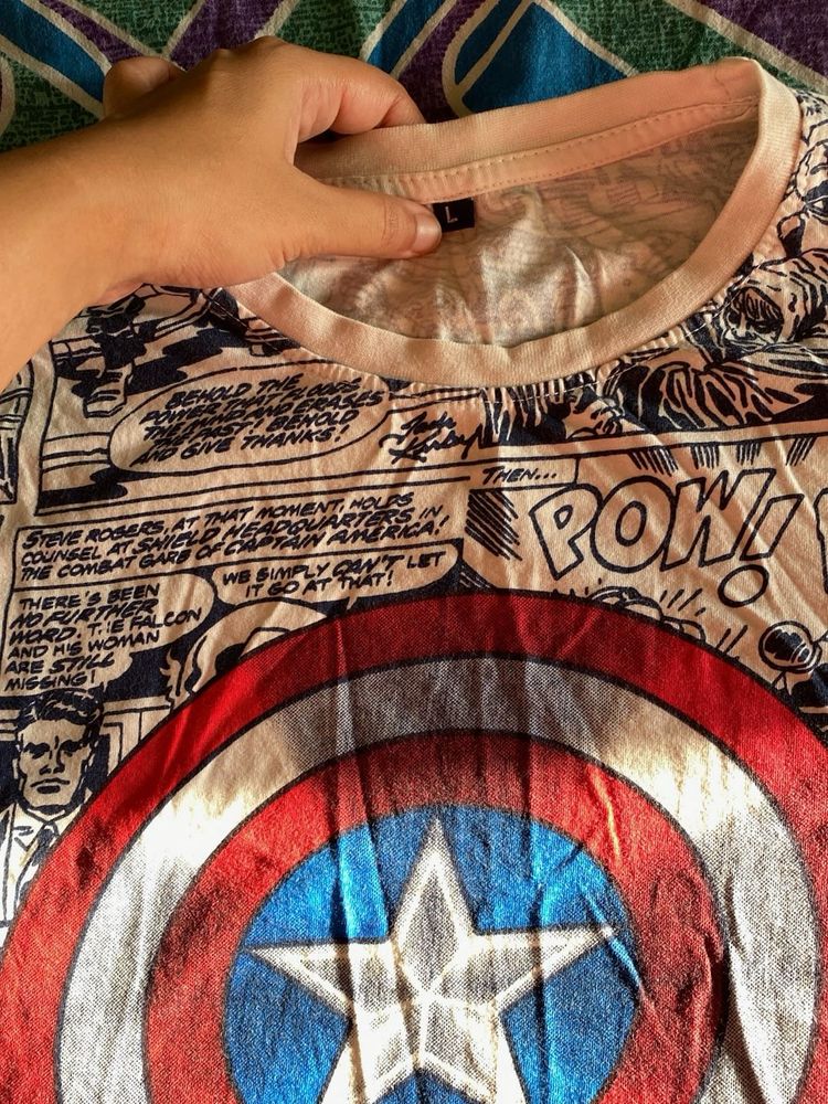 Captain America Comic T-Shirt