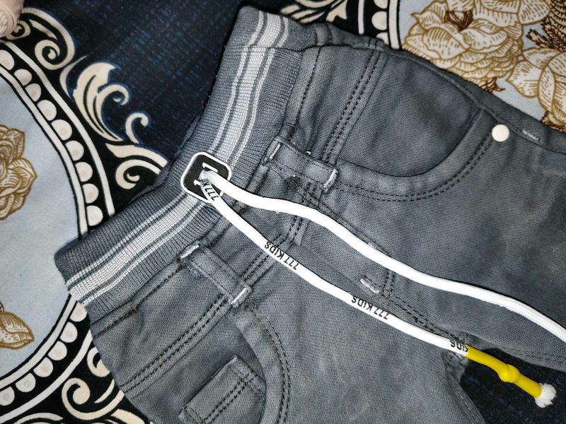 777 Kids Stylish Grey Jeans