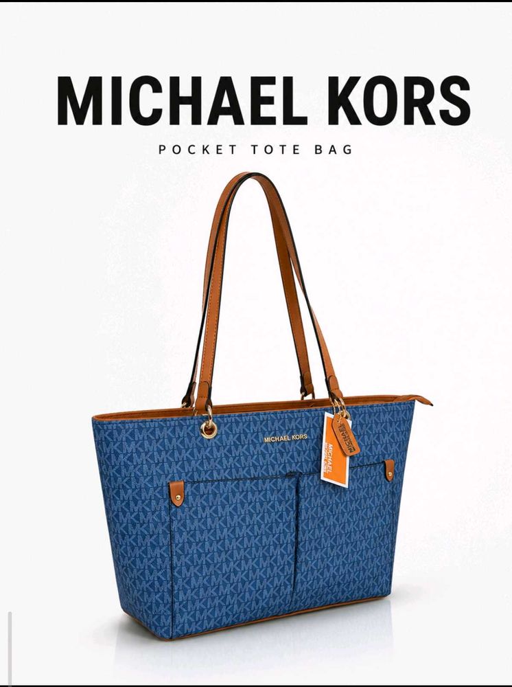 Michael Kors Pocket Tote Bag Denim y💙