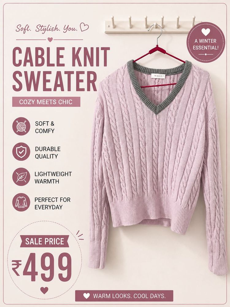 Cozy Cable Knit Sweater