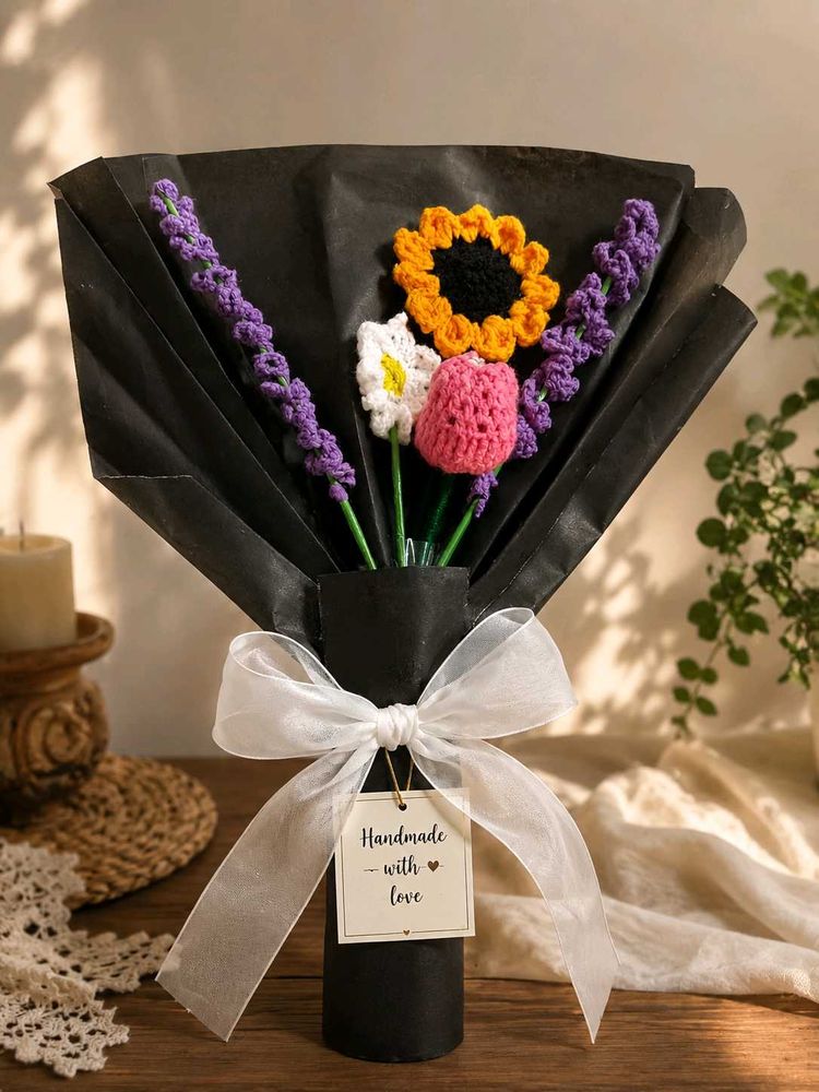 Crocheted Flower Bouquet