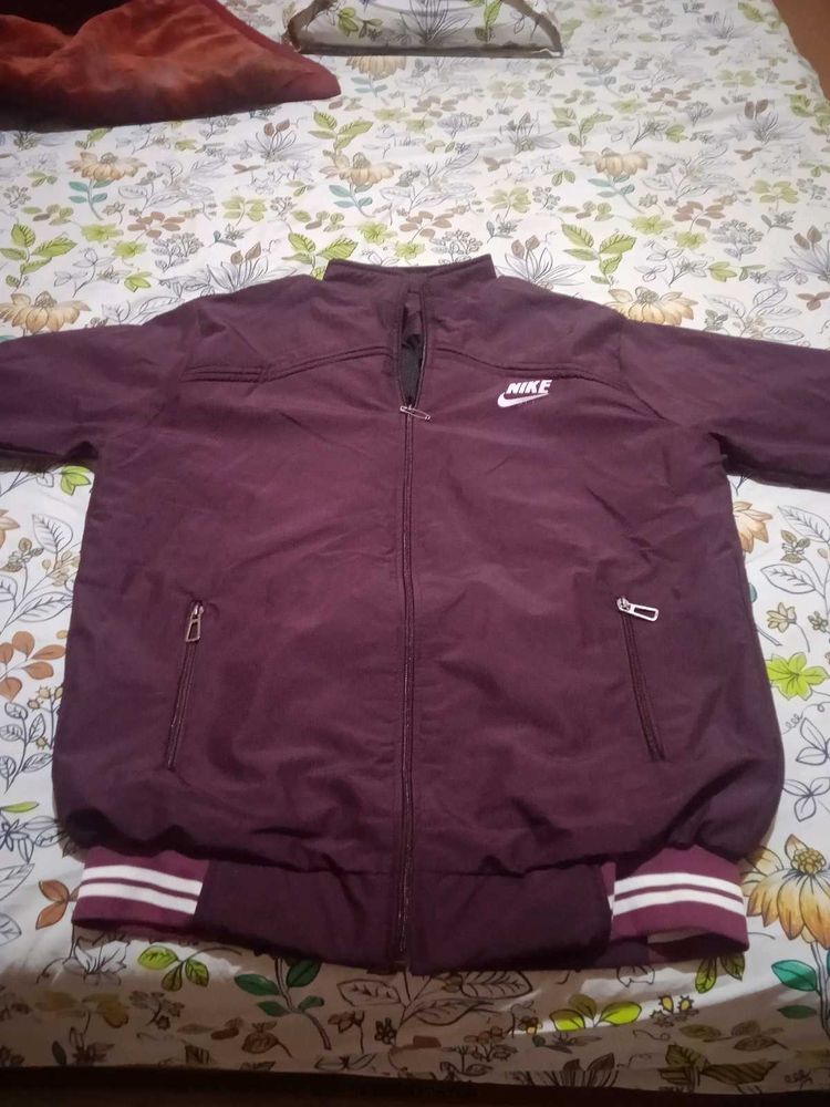 Nike Bomber Jacket Burgundy xl