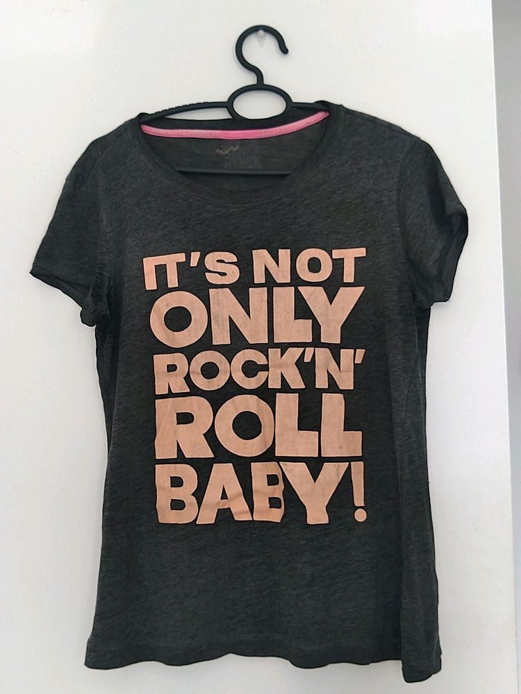 Printed T-shirt - Charcoal Grey