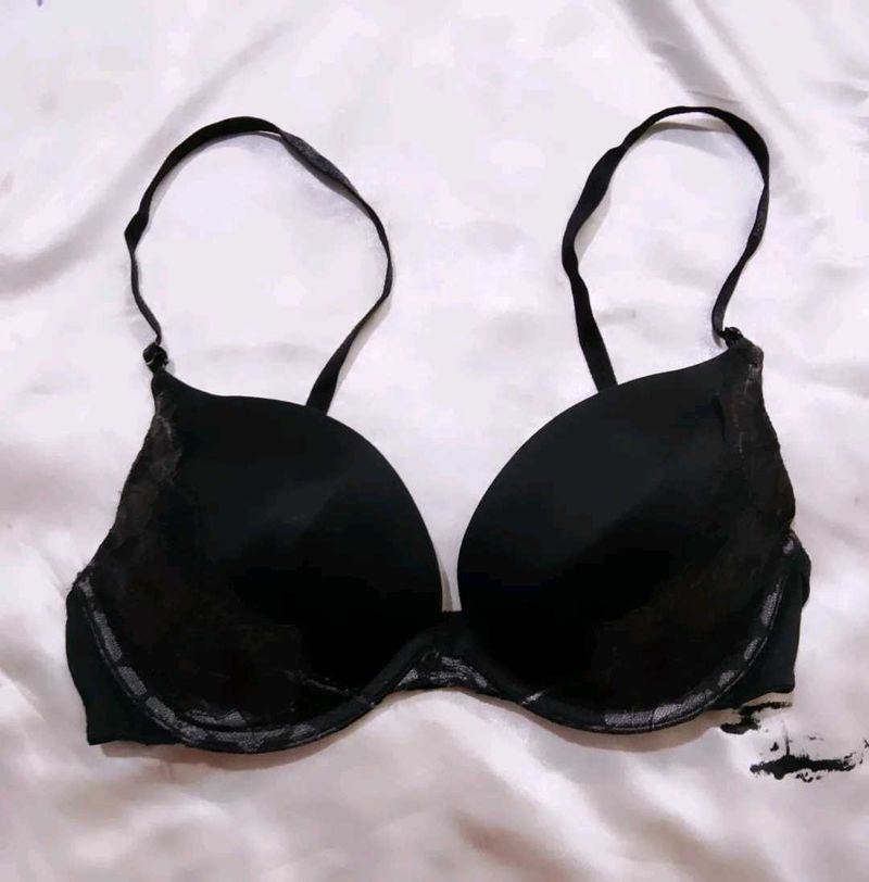 Black Lace Bra