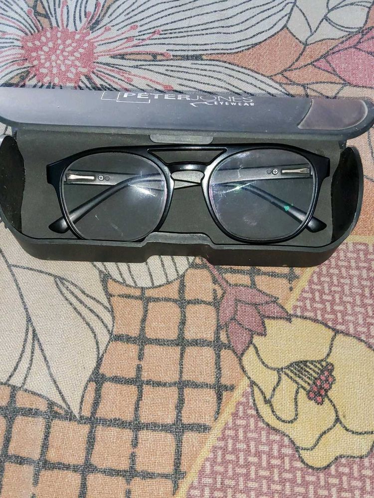 Black Long Vision Spectacles With Blue-Cut Lens