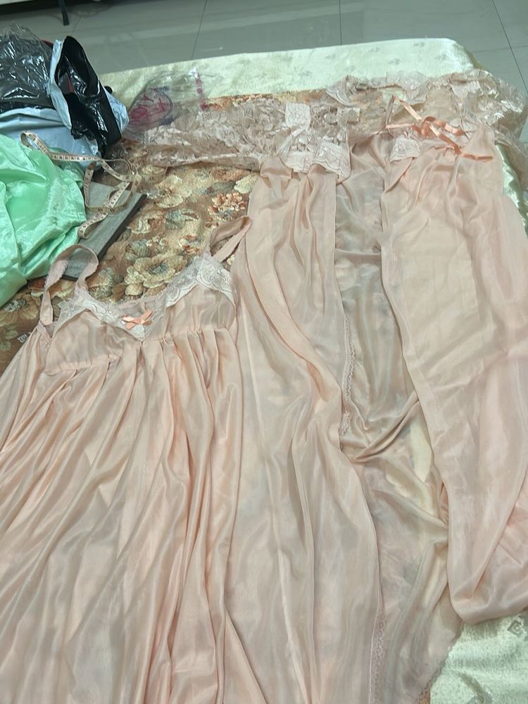 Lace Nightgown Set