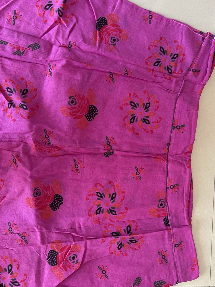 Floral Print Ethnic Skirt