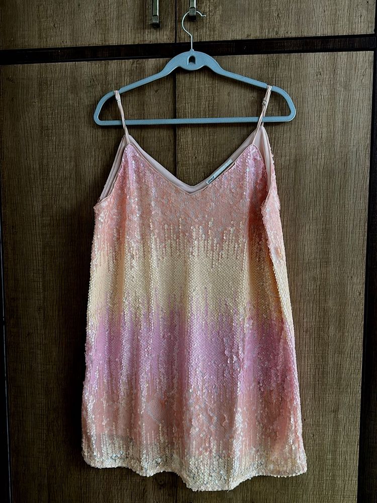 Sparkly Ombre Sequin Slip Dress