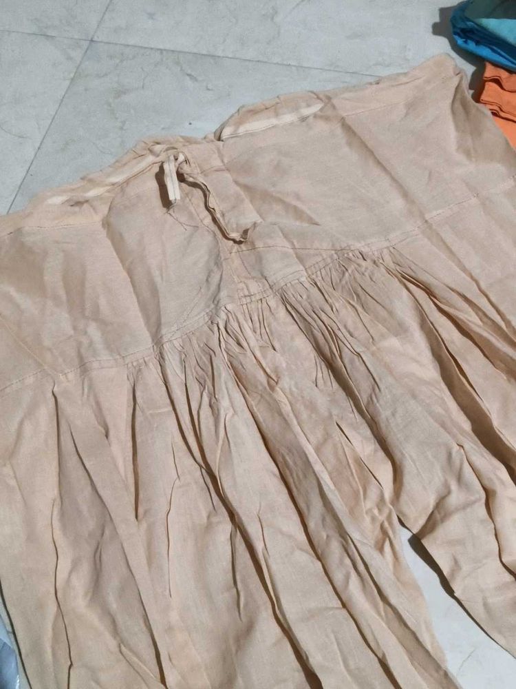 Light Peach Ethnic Salwar XXL size