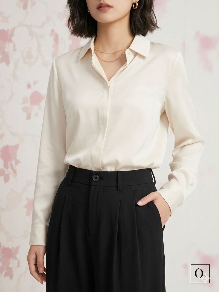 Modern Silk-Touch Wide-Leg Trouser