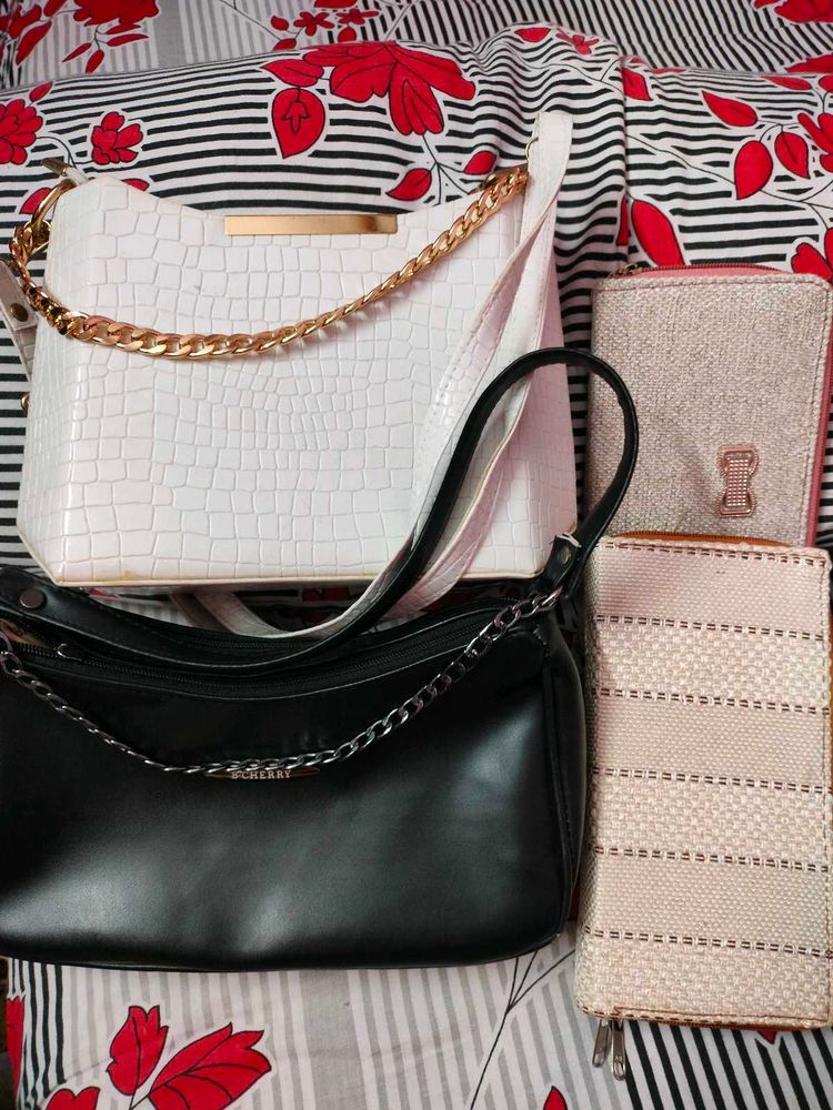 Stylish Handbag and Wallet Set