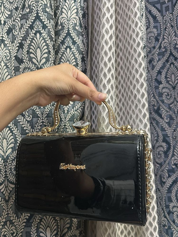 Elegant Black  Clutch