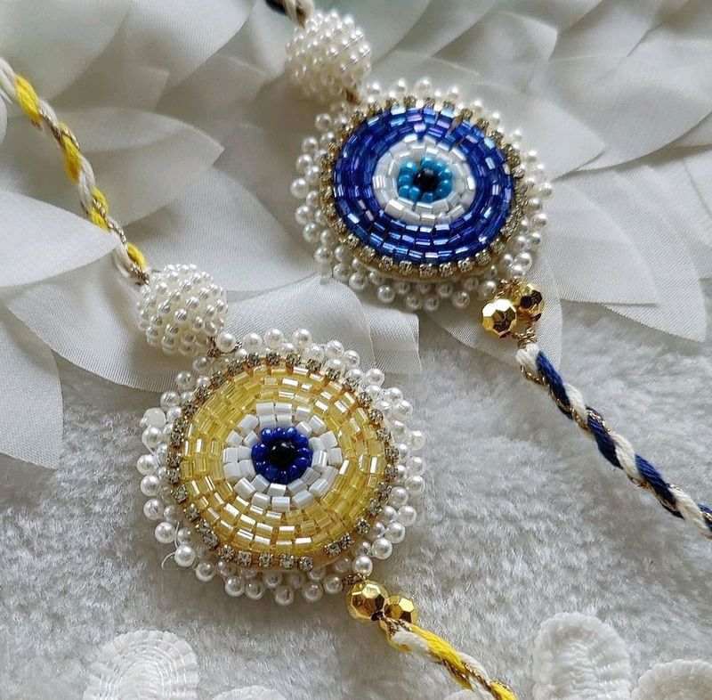 Set Of 2 Evil Eye Rakhi