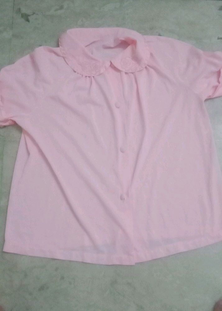 Shirt's For Woman's #shirt 👚 #Beautiful 😍 #attractive🤩 # Baby Pink 💗 #trending 1⃣ #latest 😁