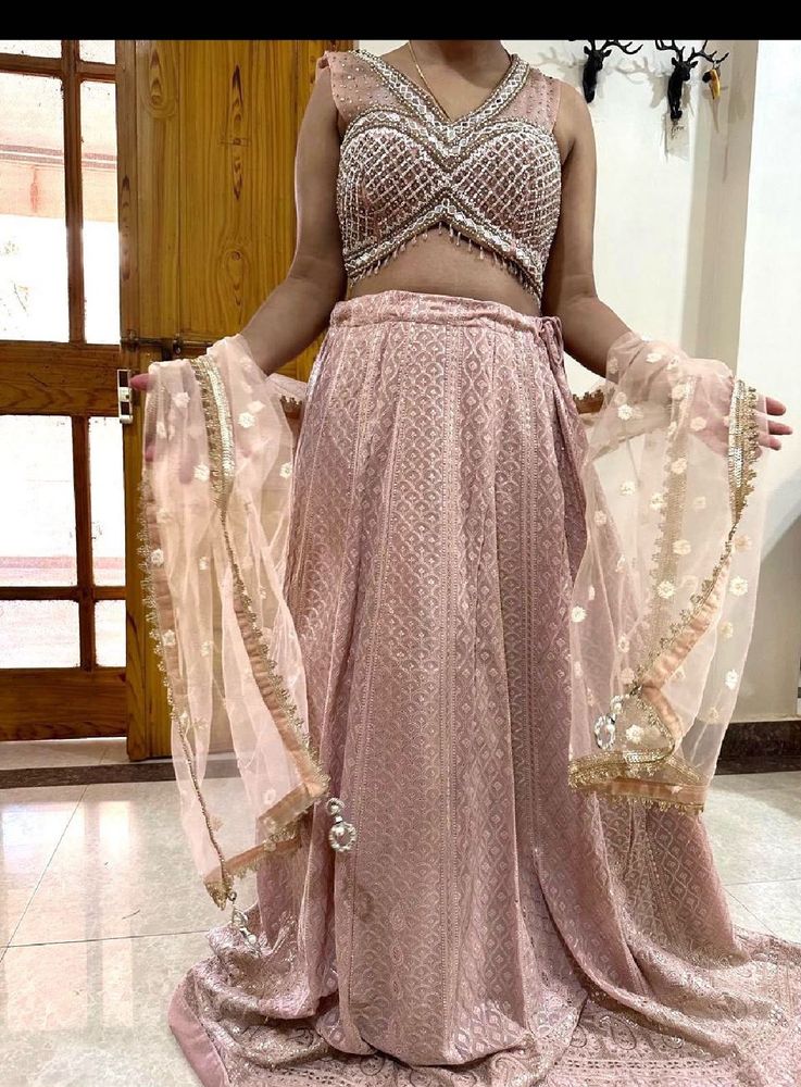 Beautiful Pink Lehenga Choli Set