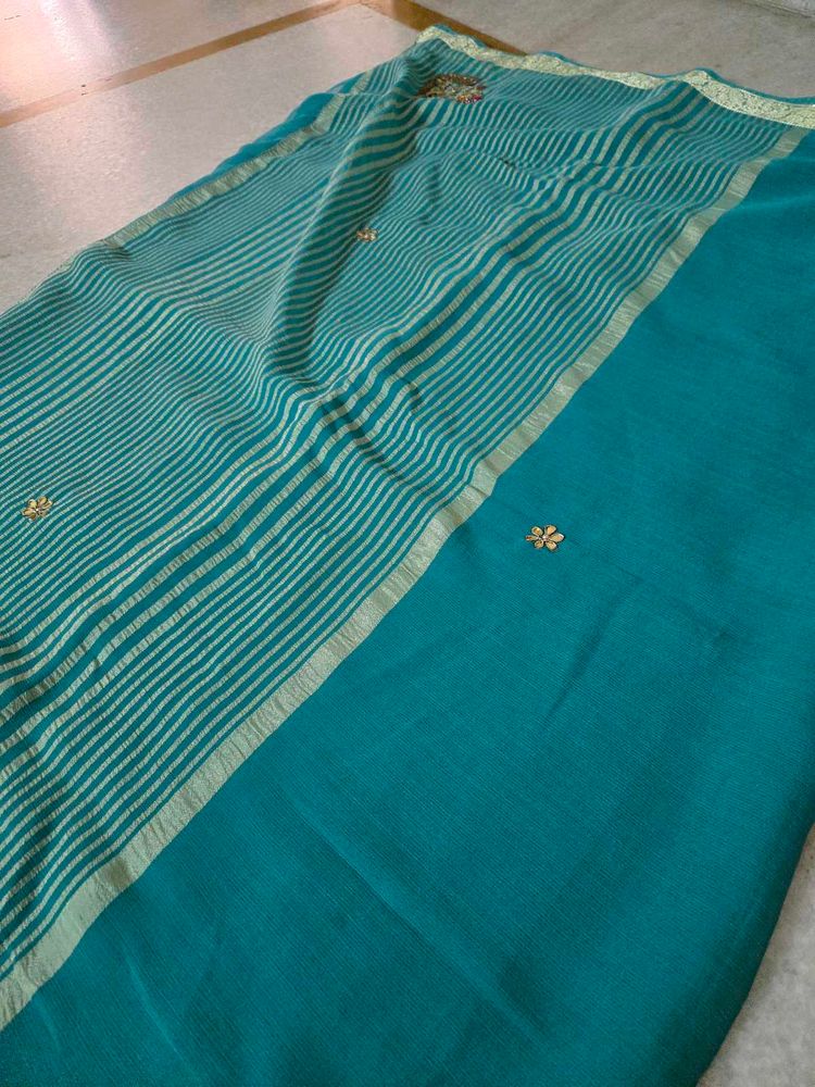 Gota Patti saree with stylish blouse (30 )
