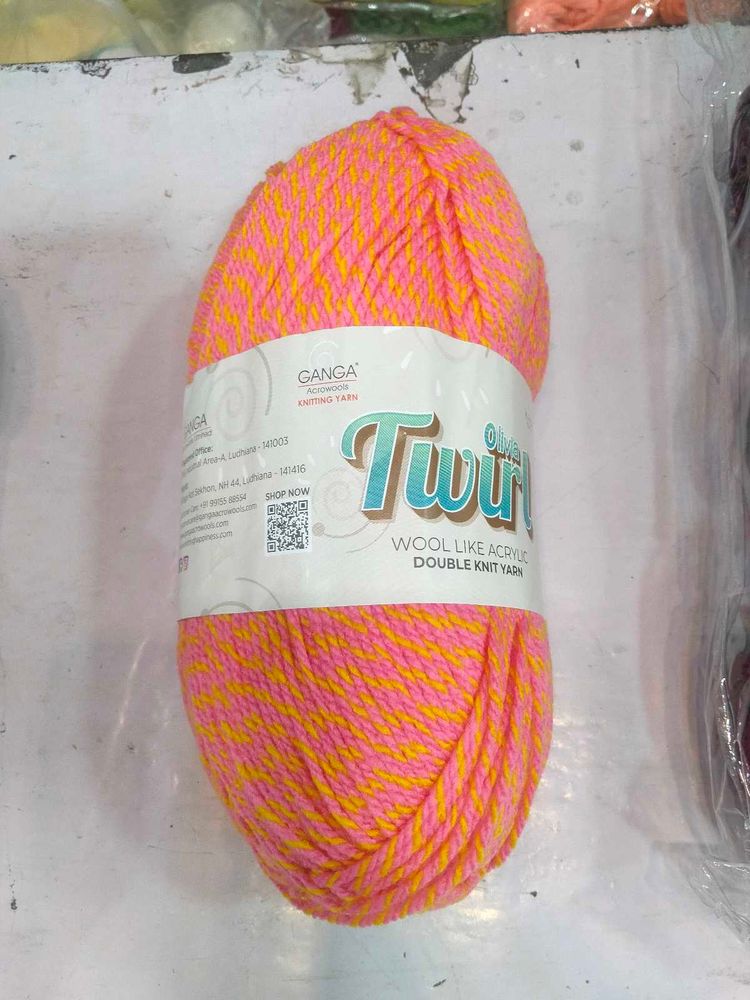 Ganga Twirl Wool Like Acrylic Yarn