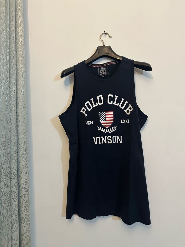 Navy Polo Club Sleeveless T-Shirt 🇩🇪