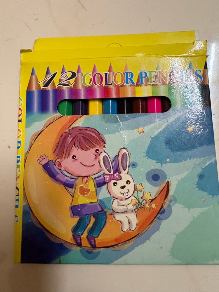 12 Colored Pencils Set
