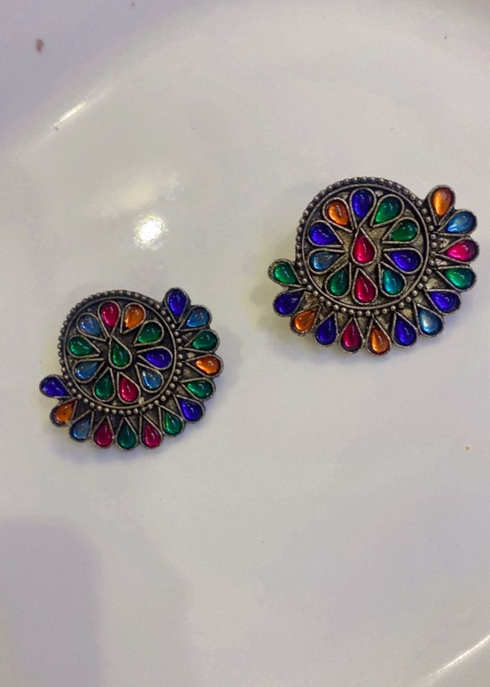 Boho Multicolor Dangle Earrings