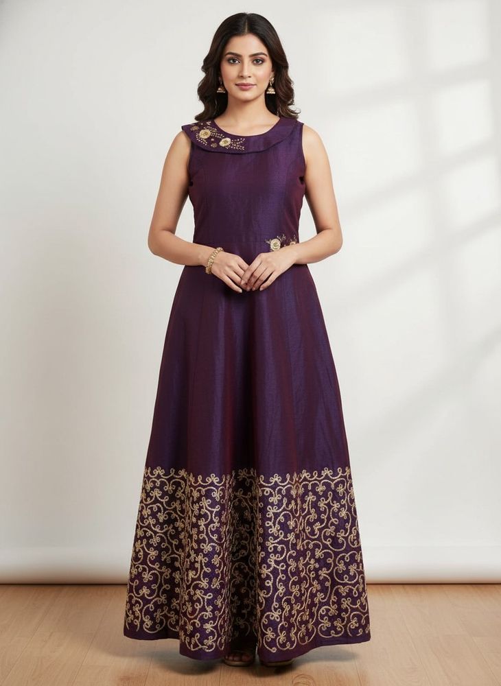 Beautiful Embroidered Ethnic Gown