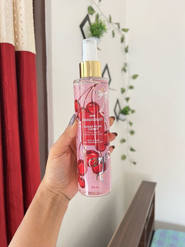 Nykaa Wanderlust Sugar Plum Cherry Body Mist